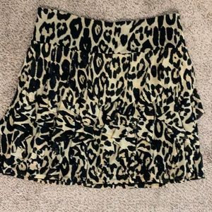 International Concepts INC flirty leopard skirt